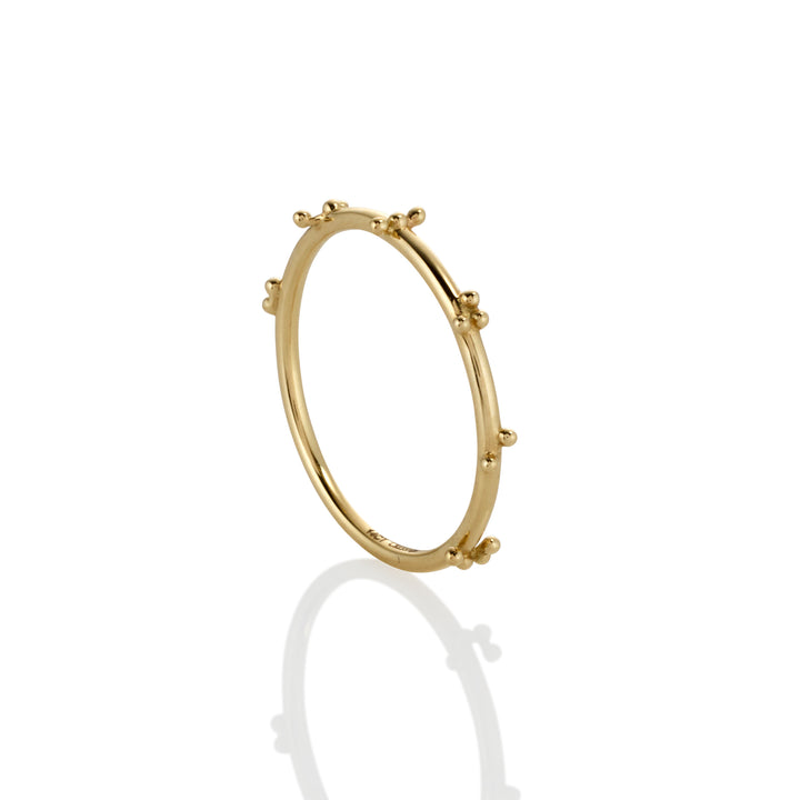 Golden Braille Ring